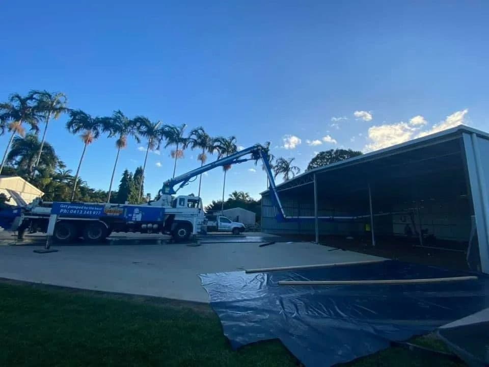 Concrete pumping in Cape York
